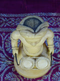 Fine Indian 19th c  Ivory Carving of Drummer
