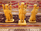 Lord Ganesh and Shiva and Parvarti, Ivory, North India.