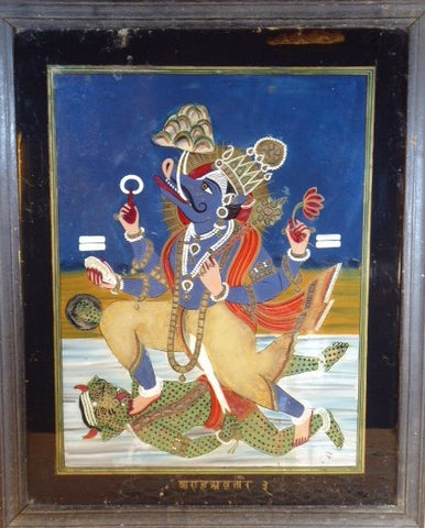 Glass Painting of Varaha.