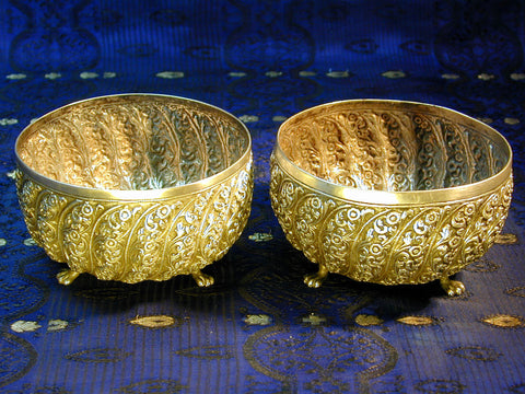 Two silver Buhj style Bowls