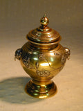 Antique Japanese Silver & Gold plate Pot & Cover