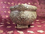 Kashmiri Silver pot pourri Bowl